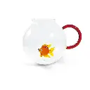 WD LIFESTYLE | PICHET EN VERRE BOROSILICATE HAND MADE DECORATION POISSON ROUGE CONTENANCE : 1,7 L - 22 x 17,5 x 18,5 CM