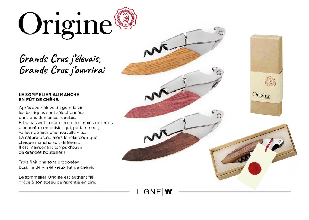 LIGNE W | ORIGINE | LIE DE VIN