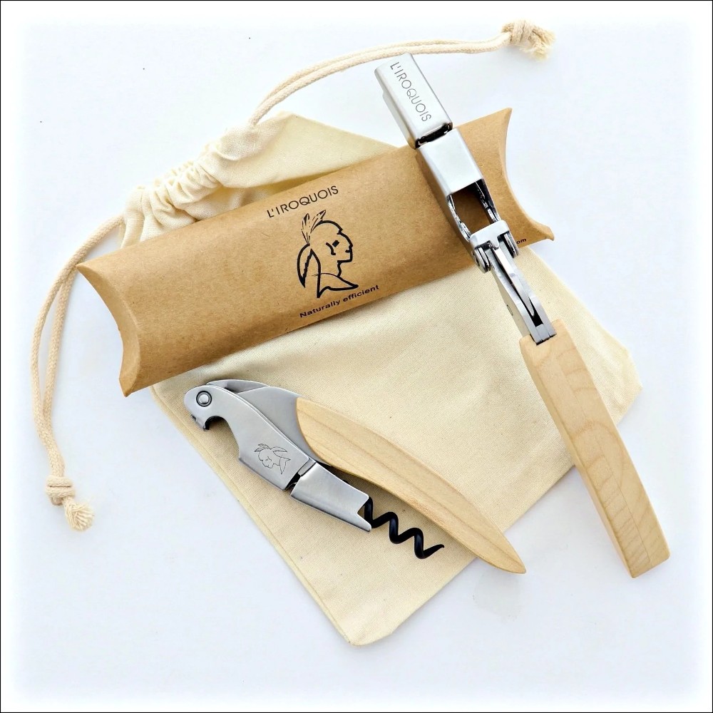 LIGNE W | IROQUOIS | COUTEAU DE SOMMELIER BOIS NATUREL