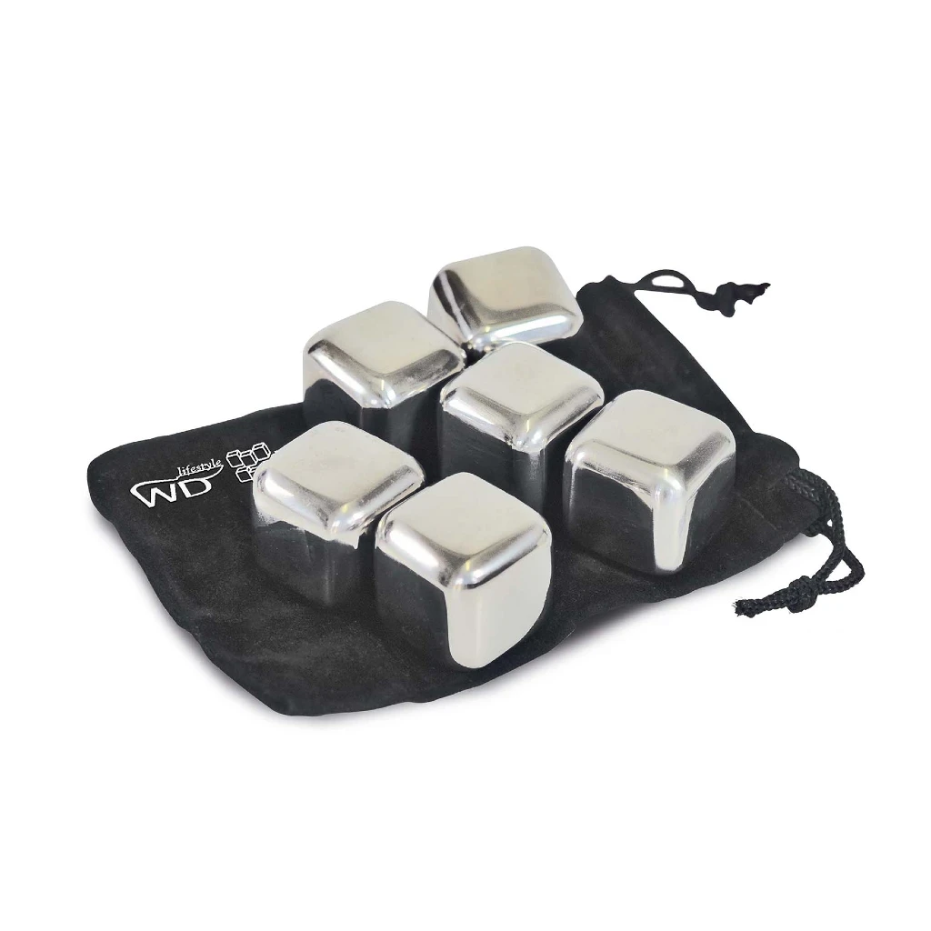 WD LIFESTYLE | SET 6 CUBES GLACONS EN ACIER