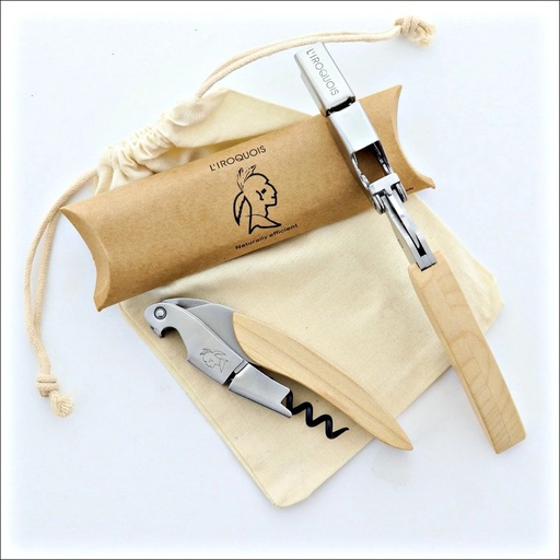 [LW15018] LIGNE W | IROQUOIS | COUTEAU DE SOMMELIER BOIS NATUREL